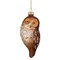 NorthLight 34294749 4.5 in. Glass Owl Christmas Ornament, Brown &#x26; White